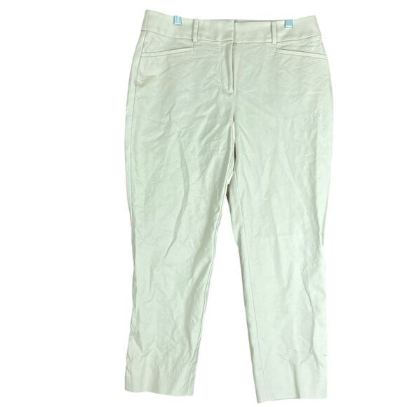 LOFT Womens Pants Tan Mid Rise The Curvy Riviera Ankle Stretch 6 - Picture 1 of 13